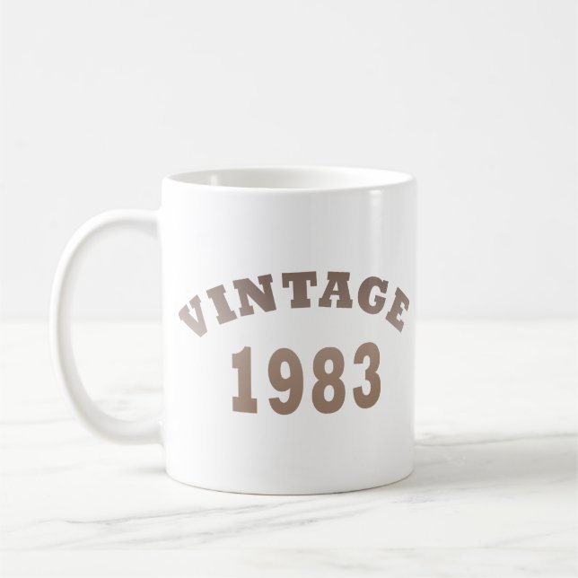Caneca De Café Nascer em presente de aniversário de 1983 (Esquerda)