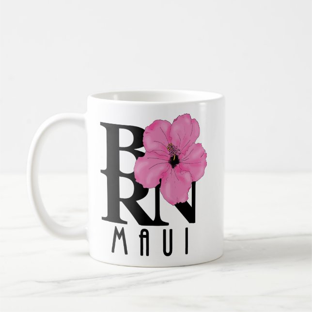 Caneca De Café NASCER Maui Rosa 11oz (Esquerda)