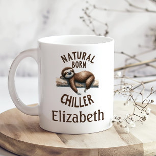 Caneca De Café "Nascer Natural Chiller" Lama e nome personalizado