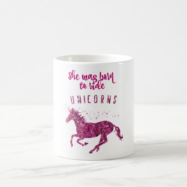 Caneca De Café Nascer para montar unicórnios! (Centro)