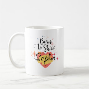 Caneca De Café Nascer para Shine Sophia - Presente para Mug de No