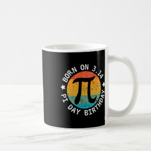 Caneca De Café Nascer Vintage No Dia Pi 3.14 Feliz Professor Pi D