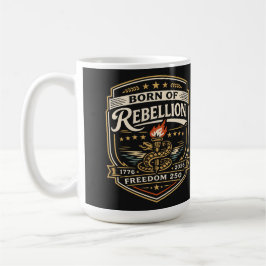Caneca De Café Nascido da Liberdade Rebelde 250