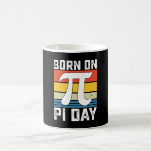 Caneca De Café Nascido No Dia Do Pi Aniversário Matemática Matemá