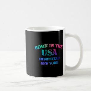 Caneca De Café Nascido Nos EUA Hempstead Nova York Aparência Dist