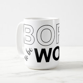 Caneca De Café Nascido Para Estar Acordado