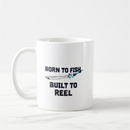 Caneca De Café Nascido para Pescar