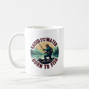 Caneca De Café Nascido para Pescar