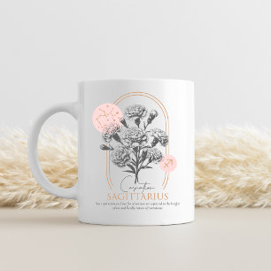 Caneca De Café Nascimento de Sagittarius zodiac mês de aniversári
