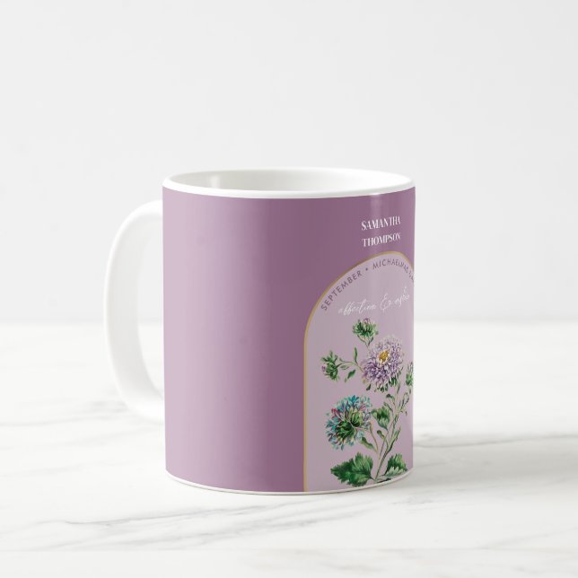 Caneca De Café Nascimento Personalizado Mês de Febre de Nasciment (Frente Esquerda)
