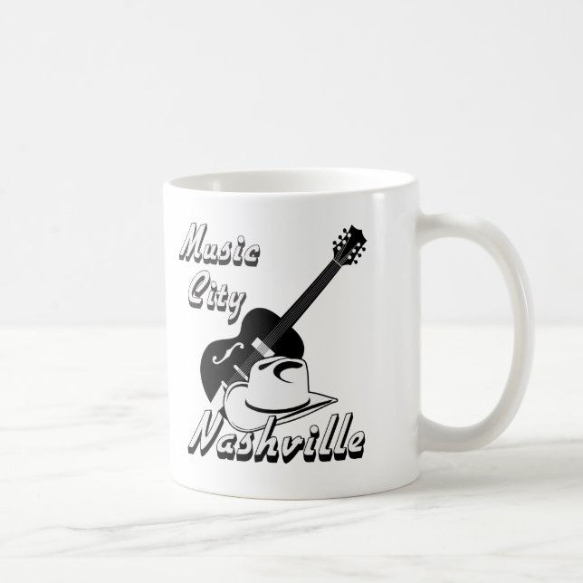 Caneca De Café Nashville. Cidade da Música (Direita)