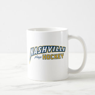 Caneca De Café Nashville Joga Hockey White Mug