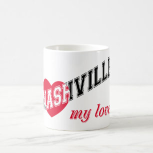 Caneca De Café Nashville meu amor
