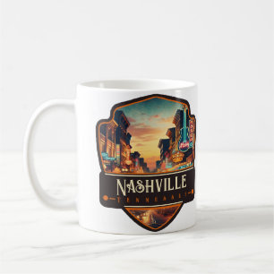 Caneca De Café Nashville, Tennessee Antigo