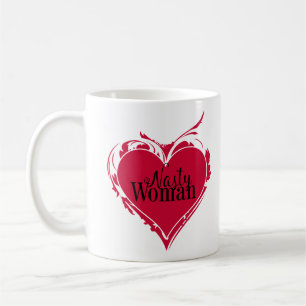 Caneca De Café NASTY WOMAN red art HEART