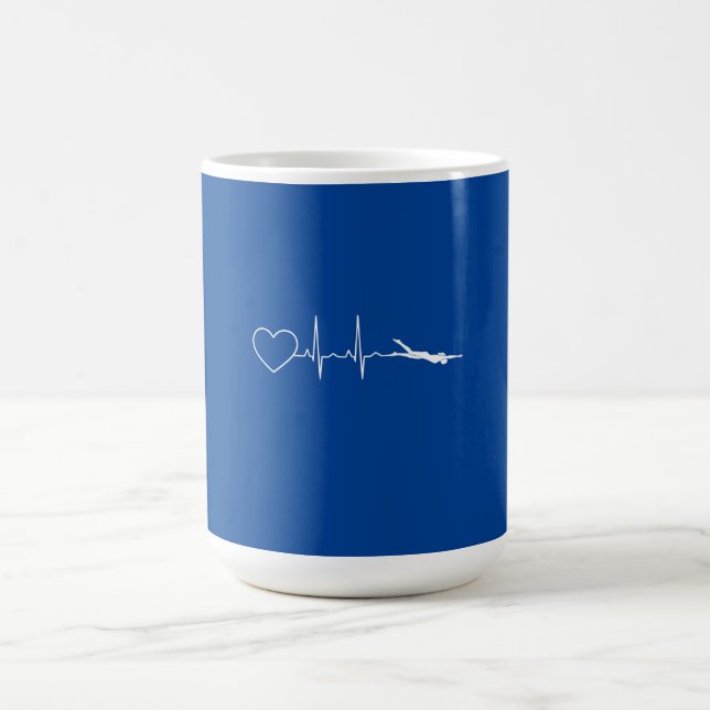 Caneca De Café Natação - Nadar Pulsação (Centro)