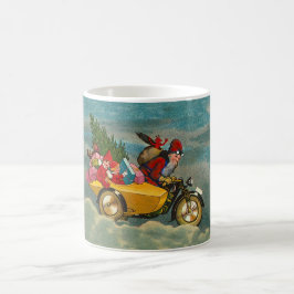 Caneca De Café Natais vintages de motocicleta