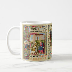 Caneca De Café Natais vintages de Natividade por Alfred Crispin