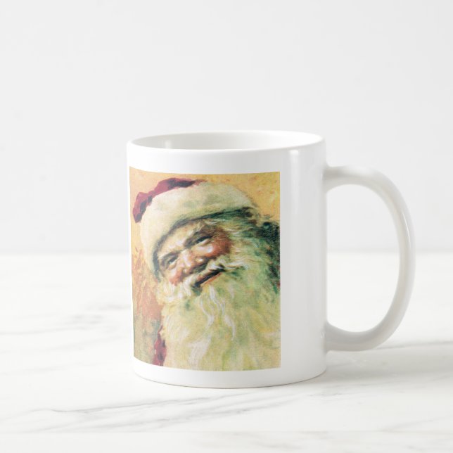 Caneca De Café Natais vintages do Papai Noel (Direita)