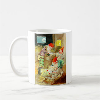 Caneca De Café Natais vintages Elves