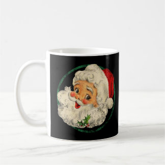 Caneca De Café Natais vintages Papai Noel Enfrentam A Velha Moda