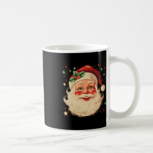 Caneca De Café Natais vintages Papai Noel Enfrentam Fashi Antigo