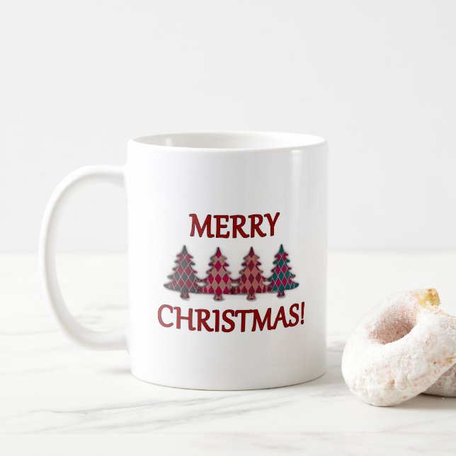 Caneca De Café Natal (Com Donut)
