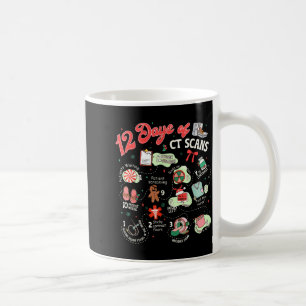 Caneca De Café Natal 12 Dias De Tecnólogo De Ct Tomografia Comput