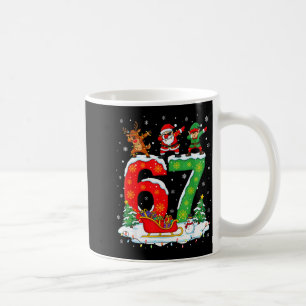 Caneca De Café Natal 67 Seis Sete Meme Geração Alpha Rena Veio