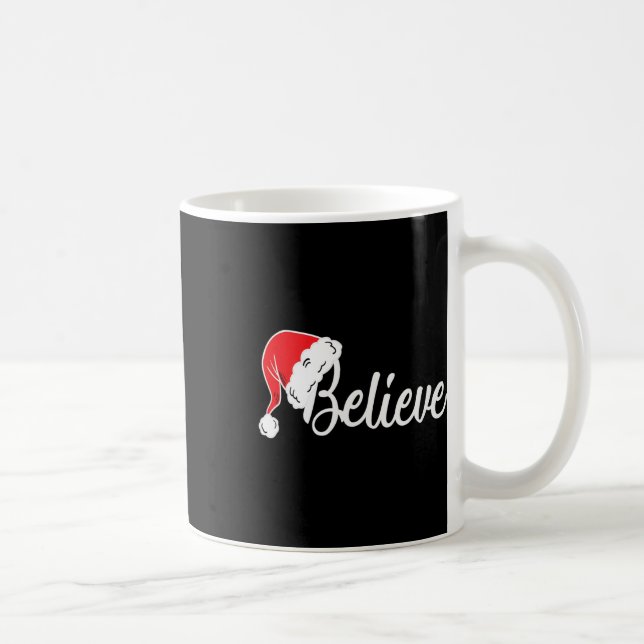 Caneca De Café Natal - Acreditem em Papai Noel (Direita)