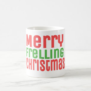 Caneca De Café Natal alegre de Frelling!