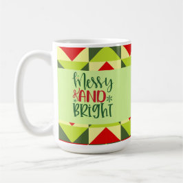 Caneca De Café Natal Alegre e Brilhante 
