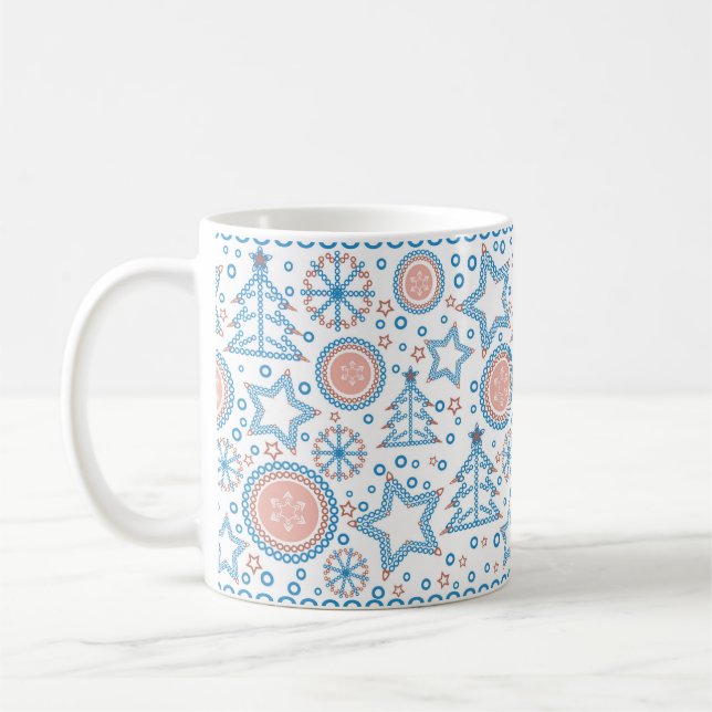 Caneca De Café Natal, ano novo (Esquerda)