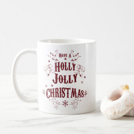 Caneca De Café Natal Antigo Alegre e Feliz