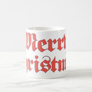 Caneca De Café Natal Antigo, Design de Texto Feliz Natal