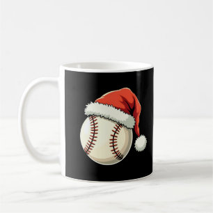 Caneca De Café Natal Baseball Santa Hat Engraçado Esporte Natal