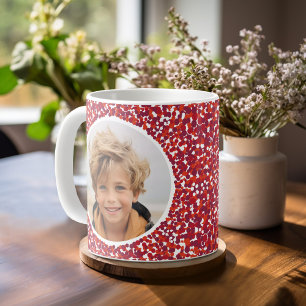 Caneca De Café Natal Berry Wreath com 2 Foto