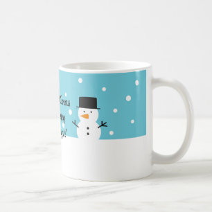 Caneca De Café Natal bonito da neve do inverno do boneco de neve