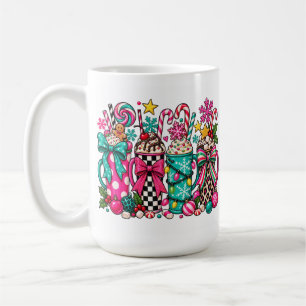 Caneca De Café Natal Colorido Cacau Doce Aconchegante Natal