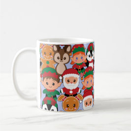 Caneca De Café Natal colorido para Ursinhos com muitas profissões