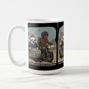 Caneca De Café Natal com tema britânico engraçado