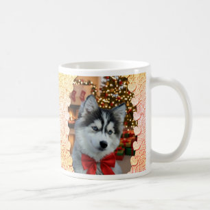 Caneca De Café Natal "Corações Quentes" com Foto de Animal de Est