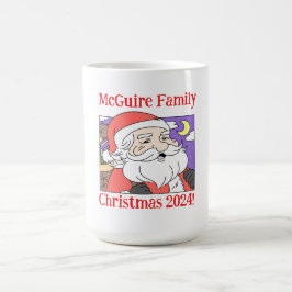Caneca De Café Natal da família 2024