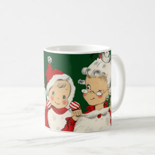 Caneca De Café Natal da família de papais noeis