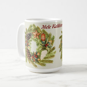Caneca De Café Natal da Ilha Havaiana Mele Kalikimaka