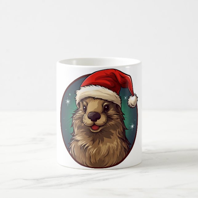 Caneca De Café Natal da Marmota (Centro)