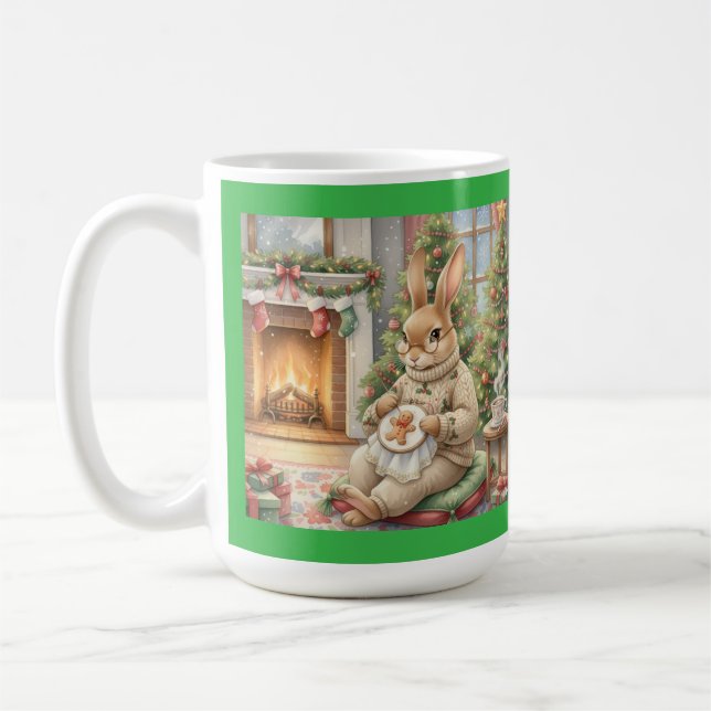 Caneca De Café Natal da Sra. Stitchy  (Esquerda)