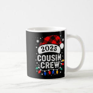 Caneca De Café Natal da Tripulação de Primos 2025 Papai Noel Cria