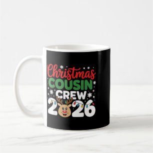 Caneca De Café Natal da Turma dos Primos 2026 Roupas de Natal Com