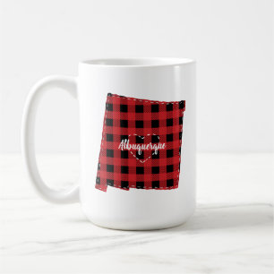 Caneca De Café Natal da Xadrez da Cidade Nacional do Novo México